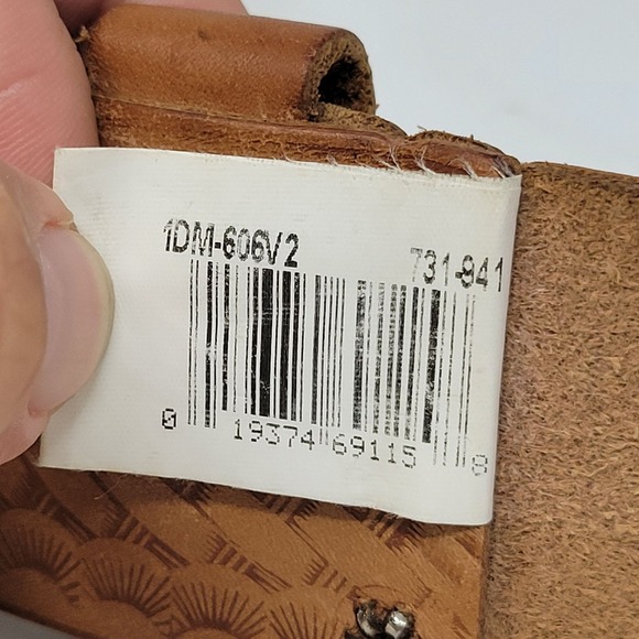 Vintage‎ McGuire-Nicholas Double Prong Saddle Leather Belt 48" Long Mexico - Picture 3 of 4